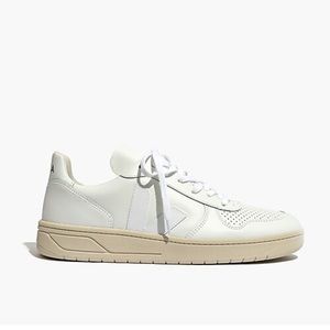 White Veja sneakers.